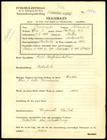 Applicant: Freisinger, Heinrich; born 9.11.1898 in Košice (Slovakia); married.