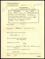 Applicant: Grunberg, Sali; born 3.9.1904 in Buczacz; married.