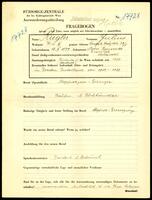 Applicant: Riegler, Julius; born 12.2.1879 in Sloboda-Komarivtsi (Ukraine); married.