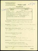 Applicant: Weiss, Bela; born 9.1.1880 in Kecskemét (Hungary); married.