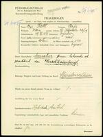 Applicant: Roth, Arje; born 29.12.1893 in Dynow (Poland); married.