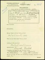 Applicant: Freudensohn, Abraham; born 7.1870 in Russia; married.