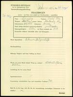 Applicant: Mindes, Rachel Lea; born 26.9.1874 in Brody (Lʹvivsʹka oblastʹ, Ukraine); divorced.