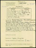 Applicant: Bloch, Robert; born 26.7.1918 in Nyíregyháza (Hungary); single.