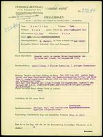 Applicant: Sperling, Hans; born 6.6.1904 in Vienna (Austria); married.