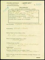 Applicant: Rosenburg, Leontine; born 3.6.1899 in Vienna (Austria); single.