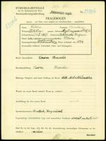 Applicant: Waldner, Bernhard; born 20.1.1887 in Békéscsaba (Hungary); widowed.
