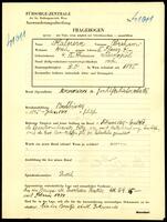 Applicant: Halpern, Abraham; born 4.6.1878 in Tarnopol; married.