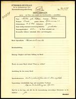 Applicant: Müller (geb. Patzau), Valerie; born 15.10.1897 in Zywiec (Poland); divorced.
