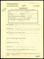 Applicant: Winter, Elkune; born 3.1.1893 in Czortkow (Poland); married.