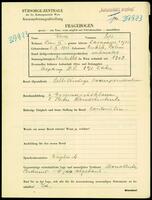 Applicant: Werner, Sofie; born 5.9.1905 in Dukla (Poland); married.