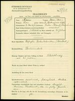 Applicant: Zissu, Moisa (Moses); born 3.5.1874 in Piatra Neamt (Romania); widowed.