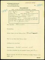 Applicant: Steinberg, David; born 3.4.1892 in Cieszanów; married.