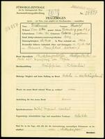 Applicant: Guttermann, Rudolf; born 11.5.1902 in Čakovec (Croatia); single.