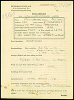 Applicant: Herman, Karl; born 4.2.1914 in Trybukhivtsi (Chortkiv Raion, Ukraine); single.