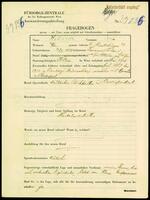 Applicant: Holländer, Josef; born 6.1.1872 in Tarnow (Poland); married.