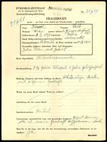 Applicant: Hirsch, Leib; born 3.2.1893 in Zabie (Ukraine); married.