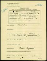 Applicant: Heim, Frida; born 9.11.1894 in Köszeg (Hungary); divorced.
