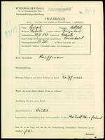 Applicant: Spiegel, Gottlieb; born 28.5.1861 in Rechnitz (Austria); widowed.