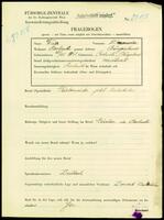 Applicant: Weisz, Alexander; born 10.10.1861 in Rechnitz (Austria); widowed.
