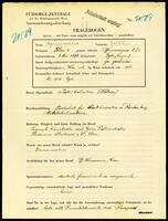 Applicant: Grunwald, Joltan; born 3.5.1898 in Györ (Hungary); divorced.
