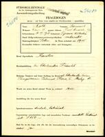 Applicant: Roth, Samuel; born 14.12.1906 in Tyrawa Wołoska (Poland); married.
