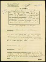 Applicant: Hönigsberger, Erich; born 6.9.1906 in Frankfurt A/Main (Germany); single.