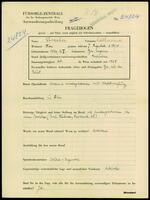 Applicant: Strecha, Katharina; born 16.10.1906 in Györ (Hungary); divorced.