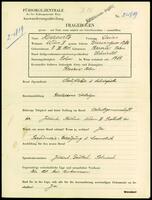 Applicant: Horowitz, Osias; born 7.3.1901 in Rzeszow (Poland); married.