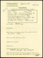 Applicant: Roll, Max; born 23.12.1901 in Jablenów; single.