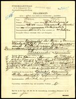 Applicant: Stern, Moritz; born 10.11.1876 in Kezmarok, Slovakei; married.