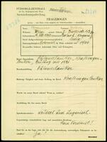 Applicant: Brammer, Herbert; born 4.8.1898 in Szolnok (Hungary); single.