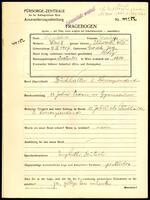 Applicant: Kupferberg, Psachje; born 9.9.1907 in Horodok (Lʹvivsʹka oblastʹ, Ukraine); single.