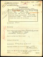 Applicant: Langer, Peisach Feiwel; born 12.8.1884 in Czudyn (Ukraine); married.