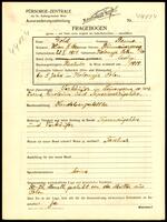 Applicant: Gold, Benno; born 28.5.1914 in Kolomyja (Poland); single.