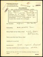 Applicant: Friedmann, Isidor; born 26.1.1881 in Klausenburg (Romania); married.