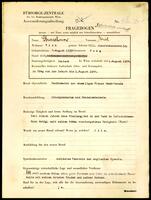 Applicant: Straschnow, Erich; born 4.8.1895 in Prague (Czech Republic); single.