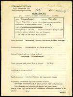 Applicant: Straschnow, Oswald; born 25.4.1892 in Prague (Czech Republic); single.
