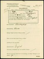Applicant: Beller, Karl; born 12.8.1920 in Vienna (Austria); single.