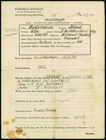 Applicant: Kudermann, Michael; born 31.7.1872 in Kishinev (Moldova); married.