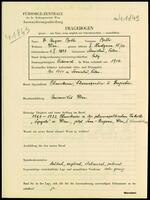 Applicant: Ungar, Betti; born 1.10.1898 in Stanislau (Poland); single.