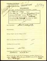 Applicant: Jellinek, Josef; born 12.5.1880 in Boskovice (Czech Republic); married.