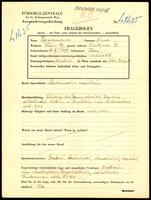 Applicant: Herschmann, Anna; born 16.10.1893 in Vienna (Austria); married.
