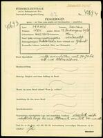Applicant: Hahn, Bernhard; born 20.5.1864 in Vienna (Austria); married.