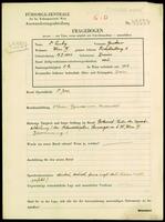 Applicant: Lustig, Gustav; born 19.10.1886 in Znojmo (Czech Republic); married.
