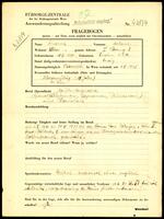 Applicant: Schwarz, Melanie; born 15.4.1890 in Znojmo (Czech Republic); single.