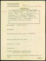 Applicant: Krochmal, Lender; born 26.1.1893 in Hrubieszow; married.