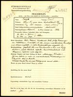 Applicant: Singer, Emil; born 17.8.1881 in Kyjov (Jihomoravský kraj, Czech Republic); married.