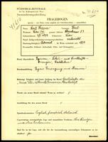 Applicant: Kramer, Karl; born 2.2.1893 in Vienna (Austria); married.
