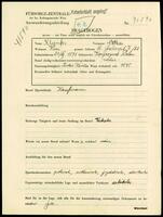Applicant: Klaufer, Nathan; born 20.7.1871 in Kopyczynce (Poland); married.